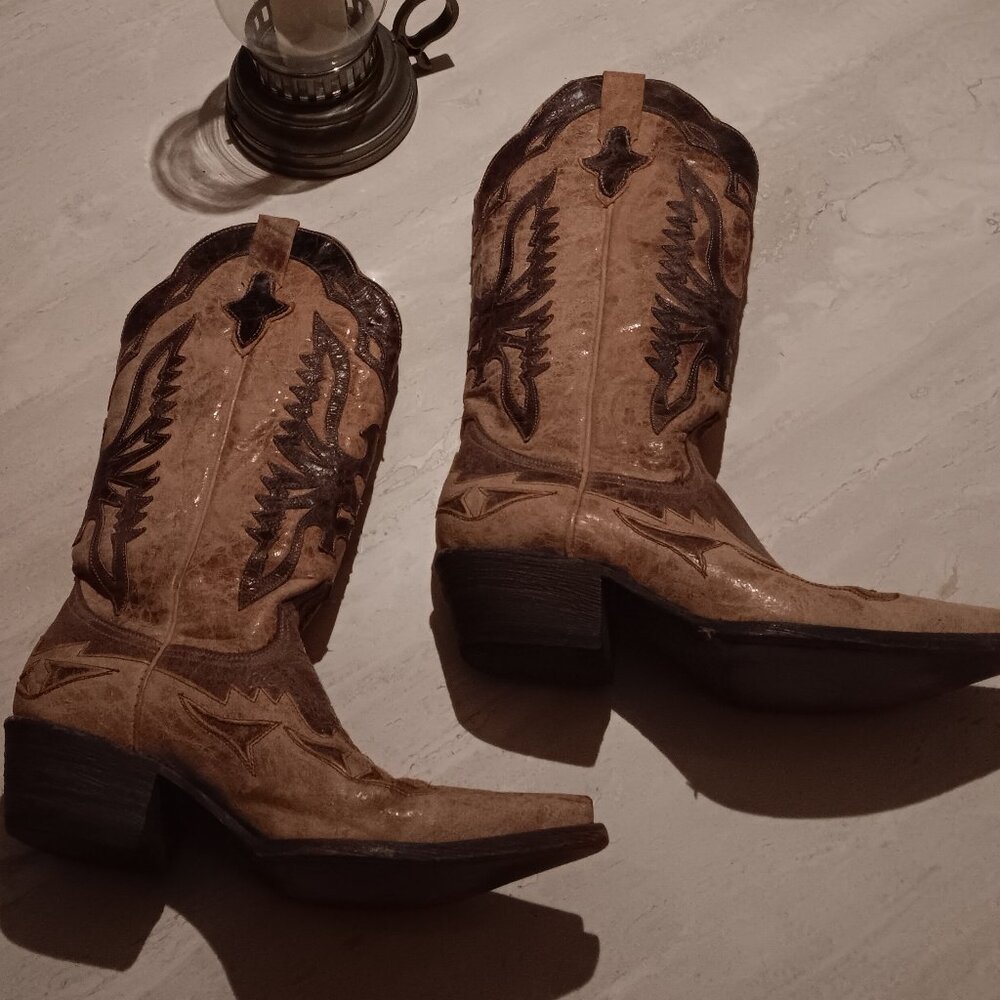 STEVE MADDEN Larredo Flying Eagle Boots-8